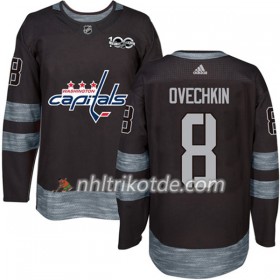 Washington Capitals Trikot Alex Ovechkin 8 1917-2017 100th Anniversary Adidas Schwarz Authentic - Herren